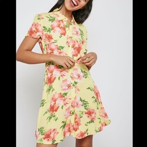 Forever 21 Yellow Floral Dress